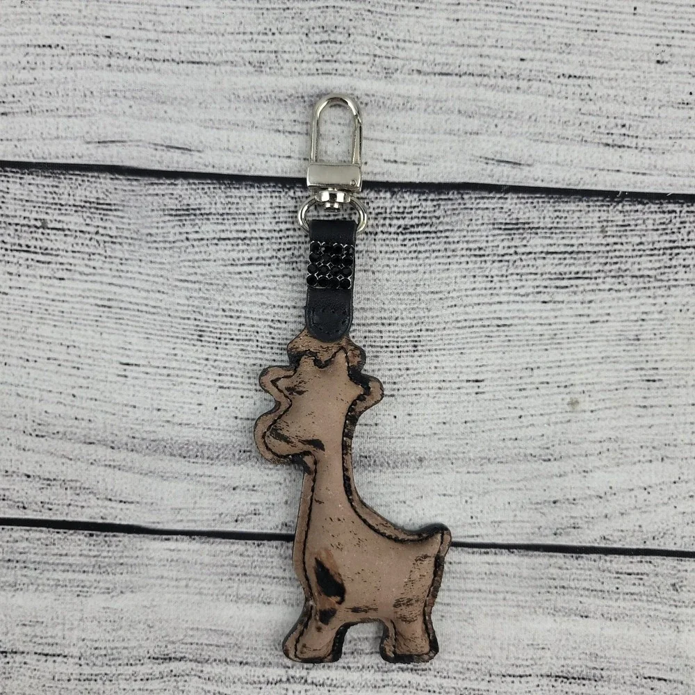 Swarovski Crystal Bag Charm, Keychain, Giraffe